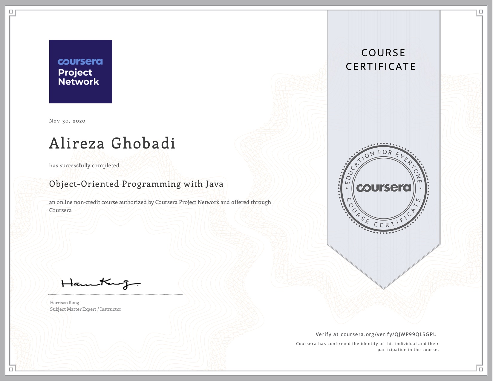 Coursera QJWP99QLSGPU